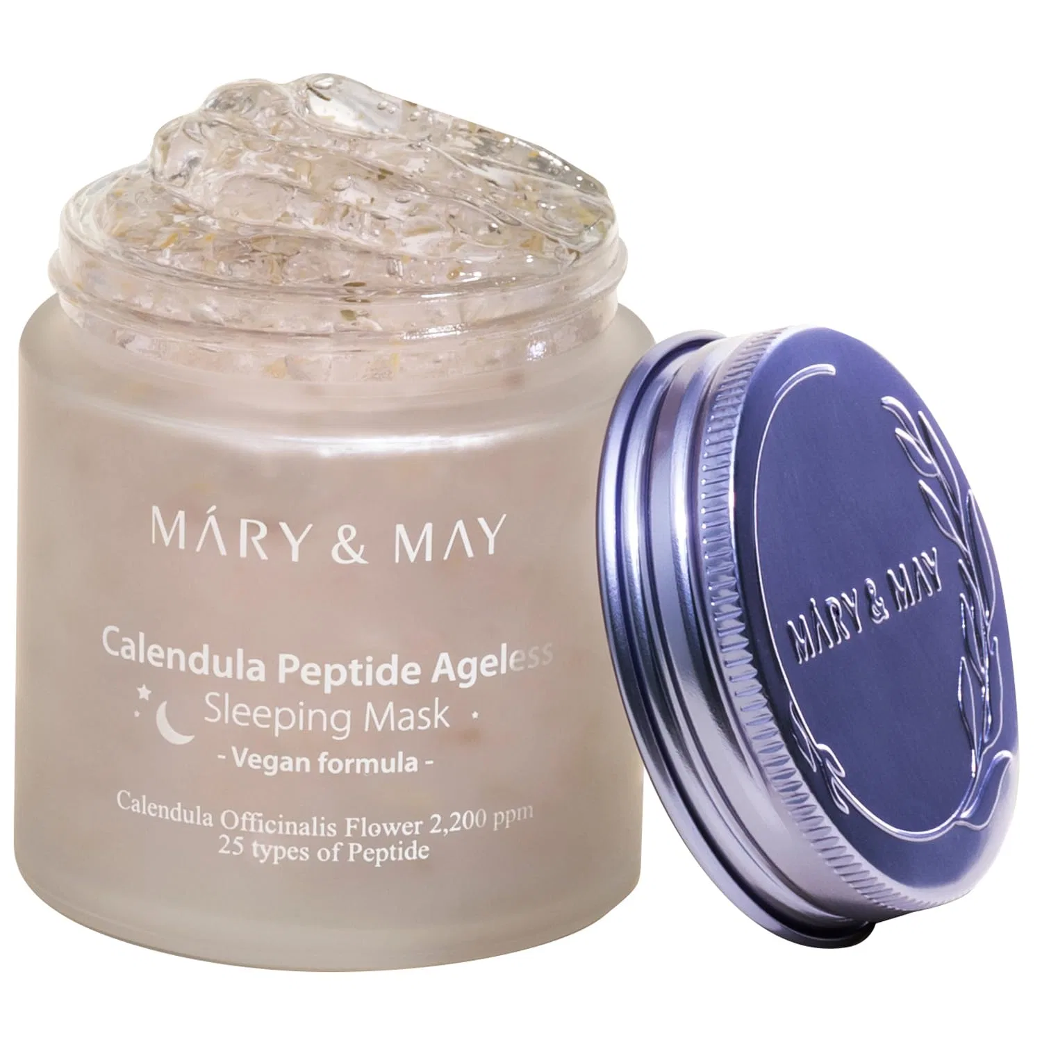 Маска для лица Mary&May — Веганская ночная «Vegan Calendula Peptide Ageless Sleeping Mask» от