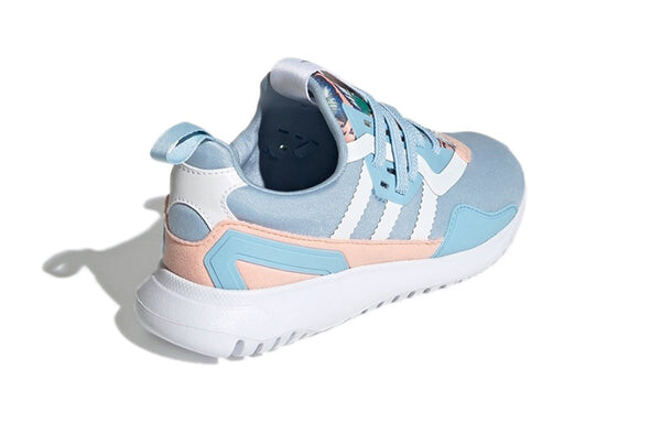 Кроссовки her studio london x original flex little kid 'colorful blossoms' Adidas, голубой — фото 4