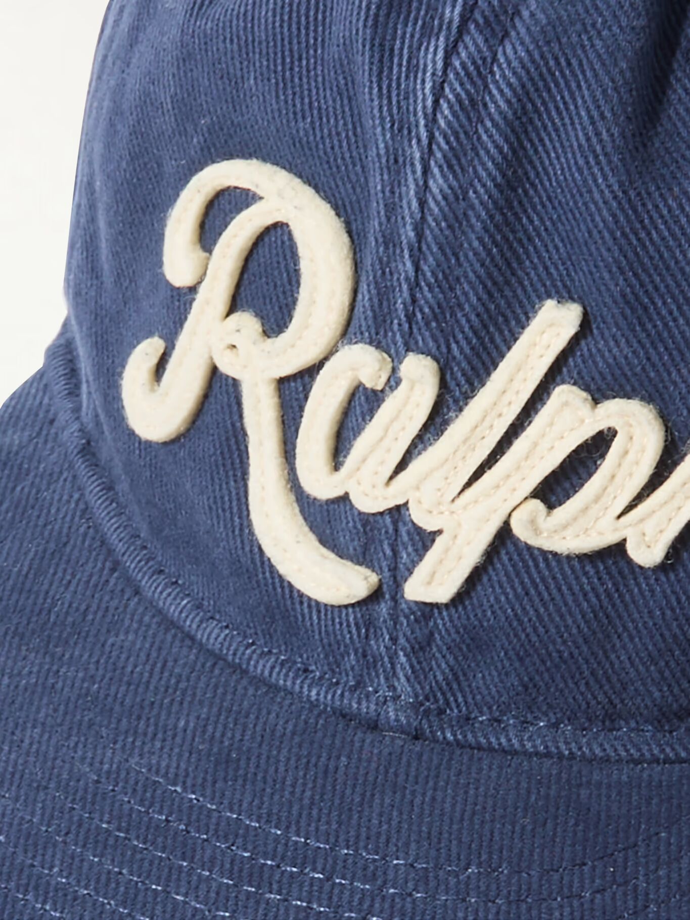 

Бейсболка из хлопчатобумажной саржи с логотипом POLO RALPH LAUREN, темно-синий