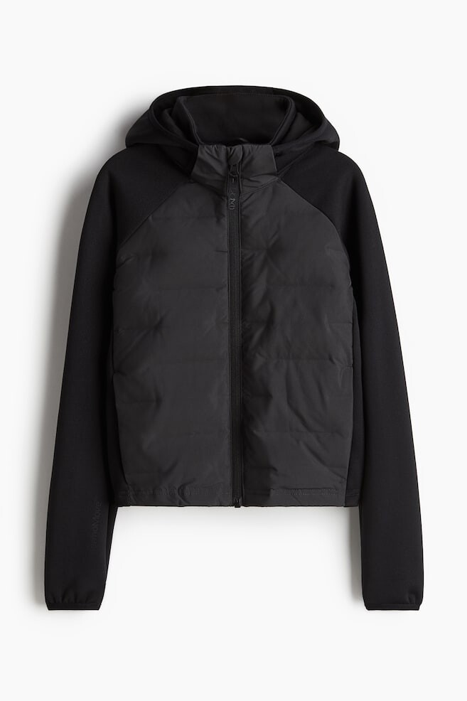

Гибридная куртка из термомува H&M, черный