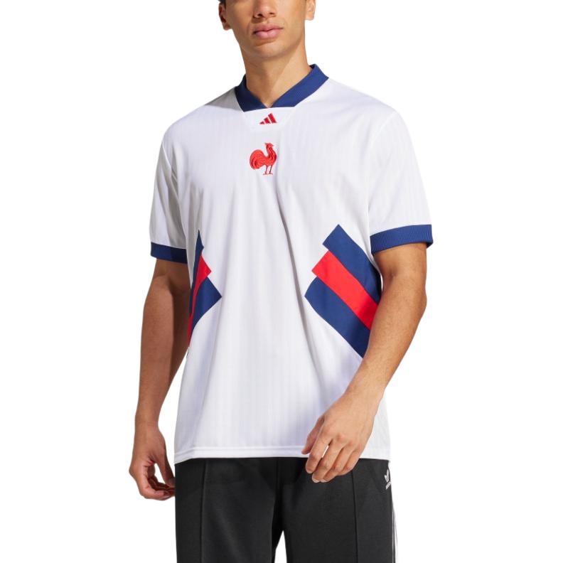 Adidas Футболка Rugby Jersey Men's White/Dark Blue — фото 3