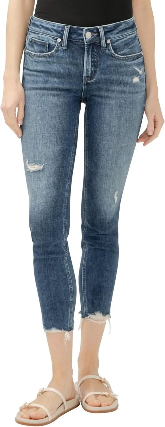 

Silver Jeans Co. Женские джинсы Suki Mid Rise Curvy Fit Skinny
