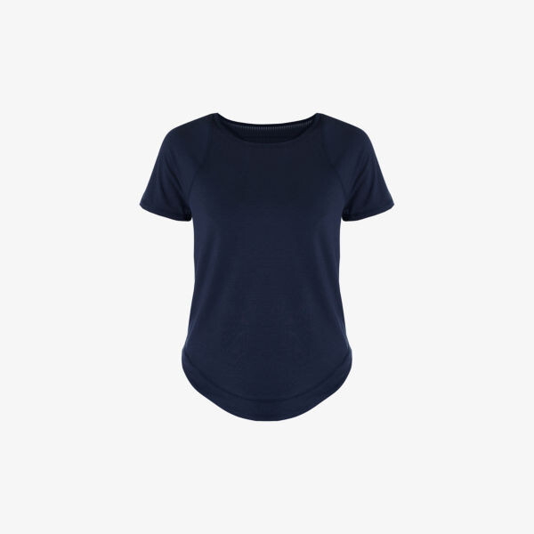 

Топ из переработанного полиэстера с короткими рукавами Breathe easy Sweaty Betty, синий
