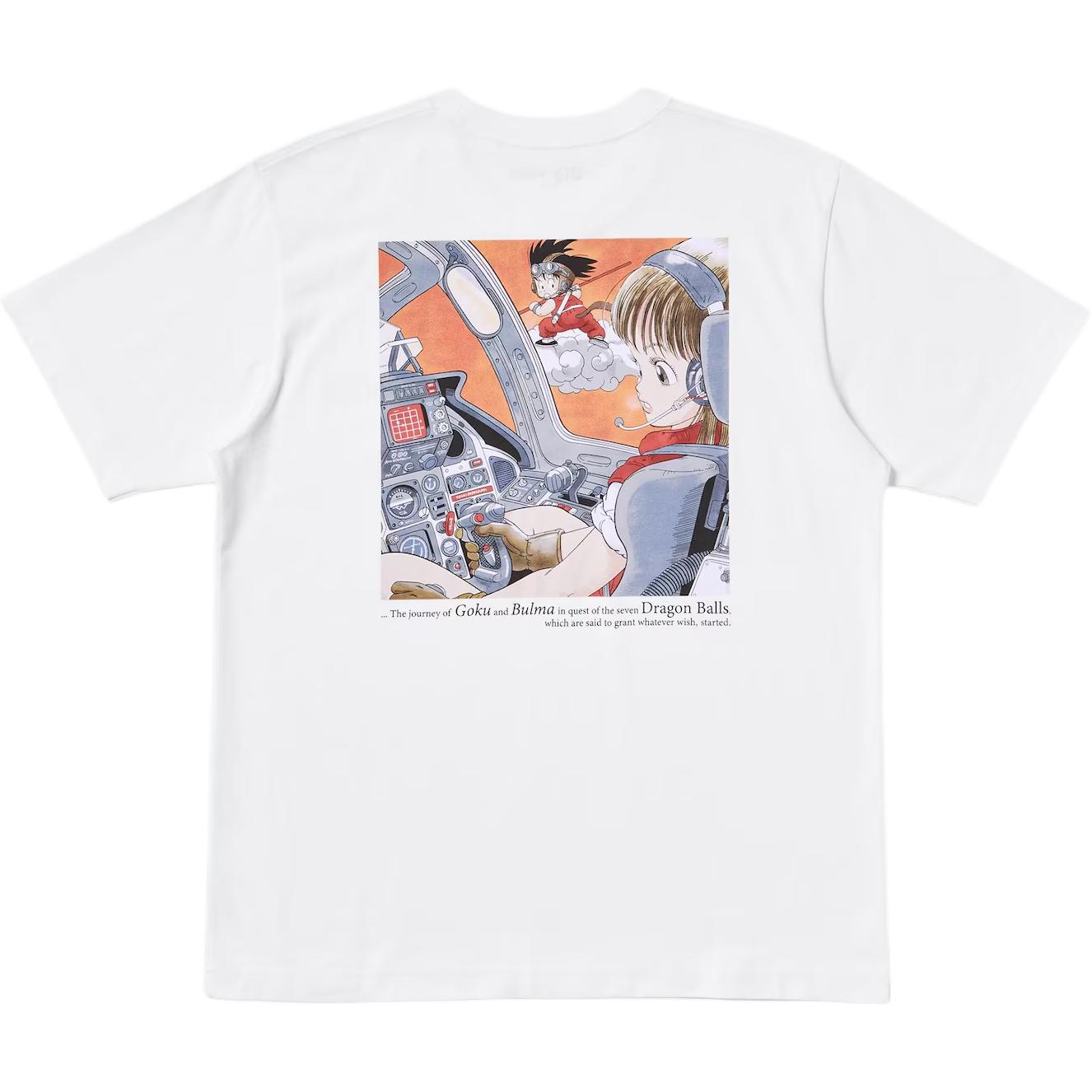 

UNIQLO Футболка Unisex White Dragon Ball X Dragon Ball Collaboration, Белый, UNIQLO Футболка Unisex White Dragon Ball X Dragon Ball Collaboration