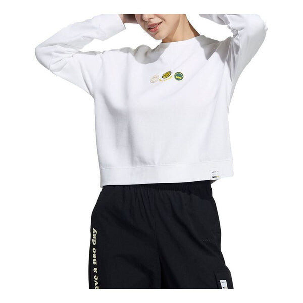 

Свитера neo x свитшот смайлик Adidas, белый