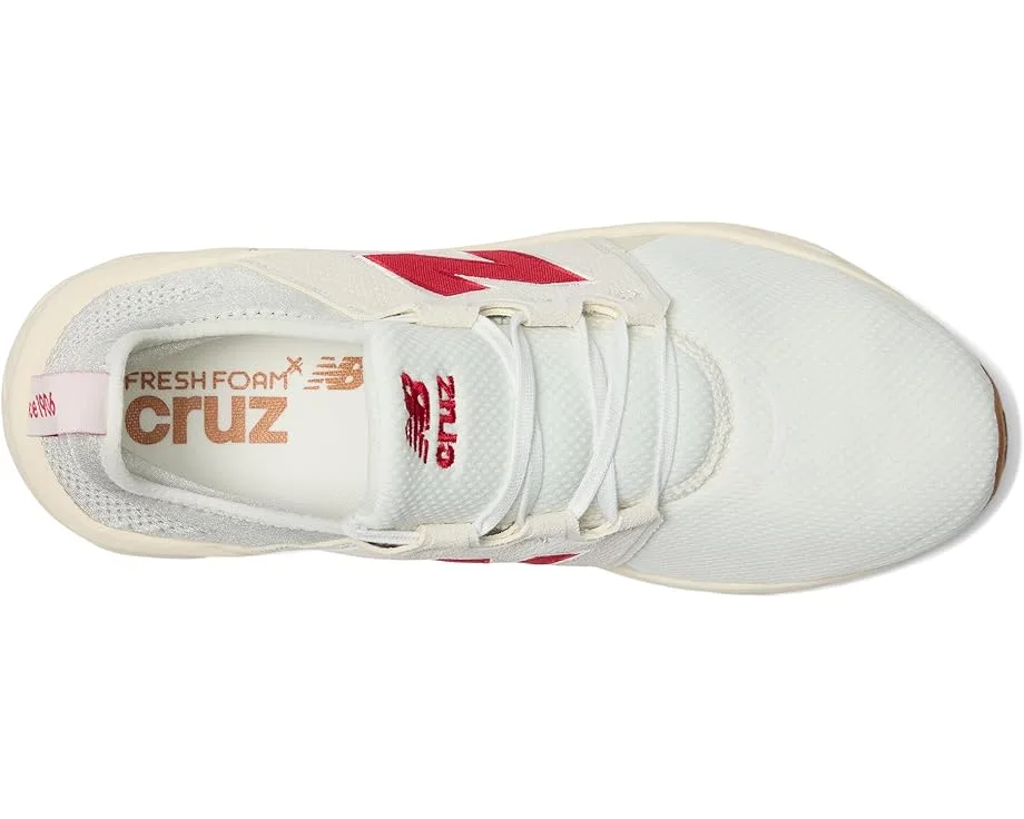 Кроссовки New Balance Fresh Foam X Cruz v3, Sea Salt/Team Red/Permafrost — фото 2