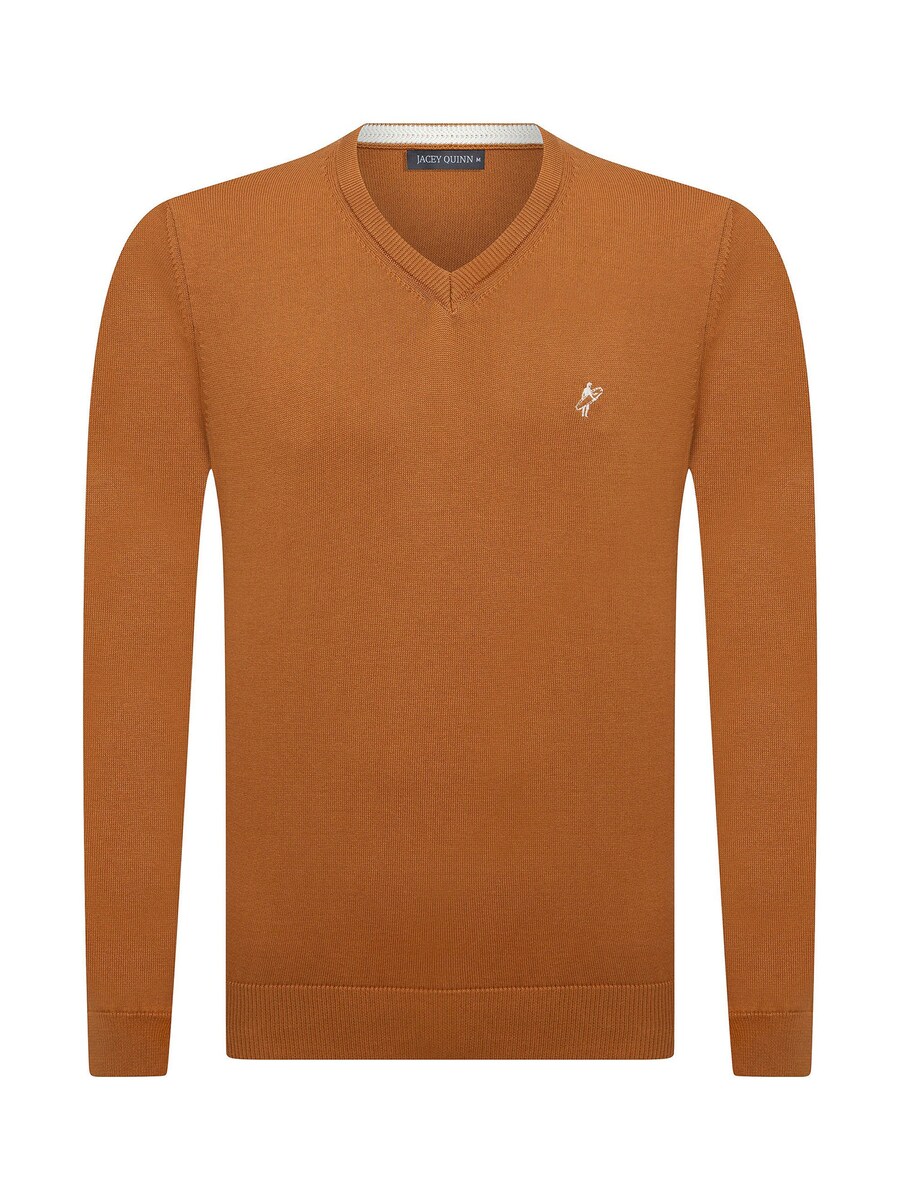 

Свитер с v-образным вырезом Jacey Quinn Sweater, коричневый