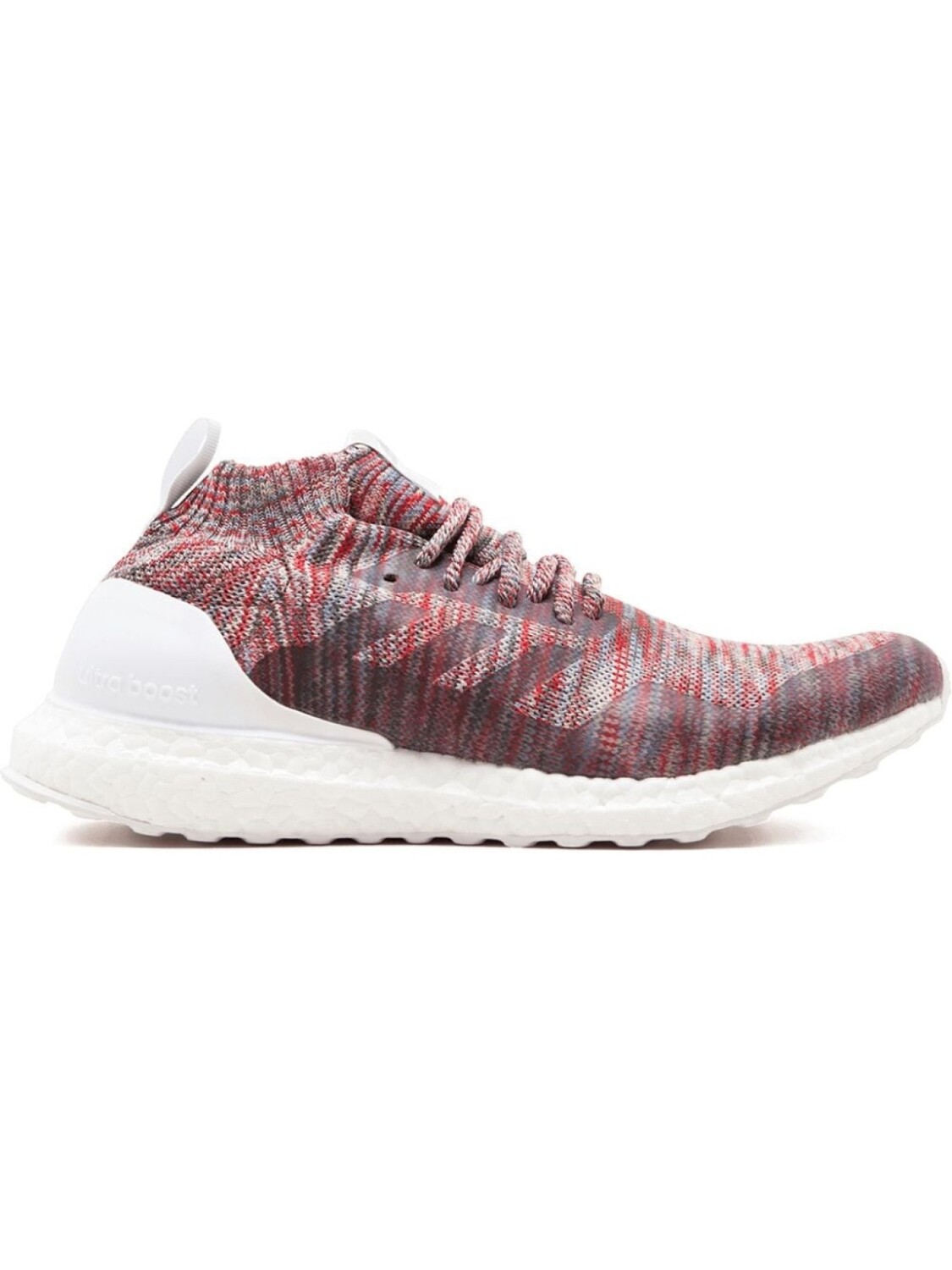

Кроссовки Adidas Ultra Boost Mid Kith, темно-красный/белый