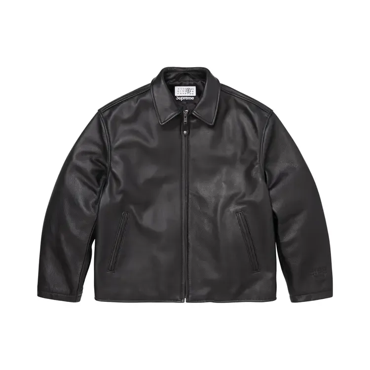 Кожаная куртка Supreme x MM6 Maison Margiela/Schott Eagle, черная