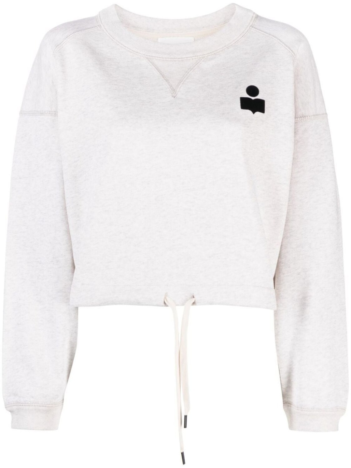 

Marant Étoile укороченная толстовка Margo с кулиской, нейтральный цвет