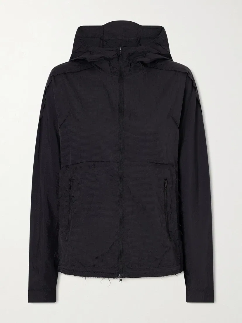Куртка с капюшоном adidas Originals + Y-3 frayed lightweight, черный