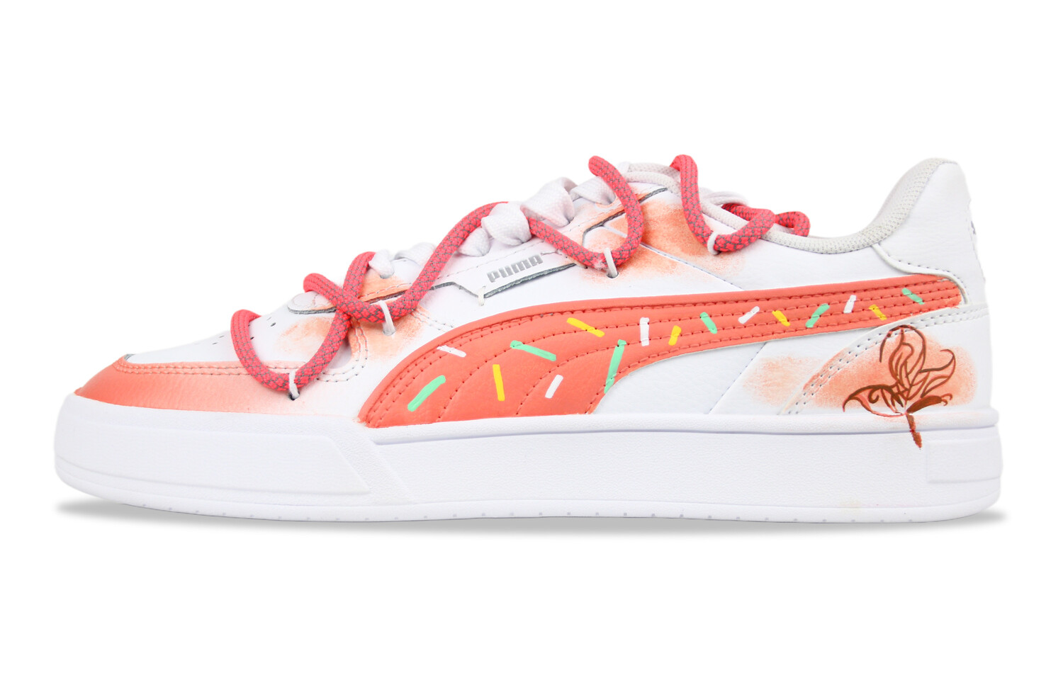 

Кроссовки Puma Skateboarding Shoes Unisex Low-top White, розовый