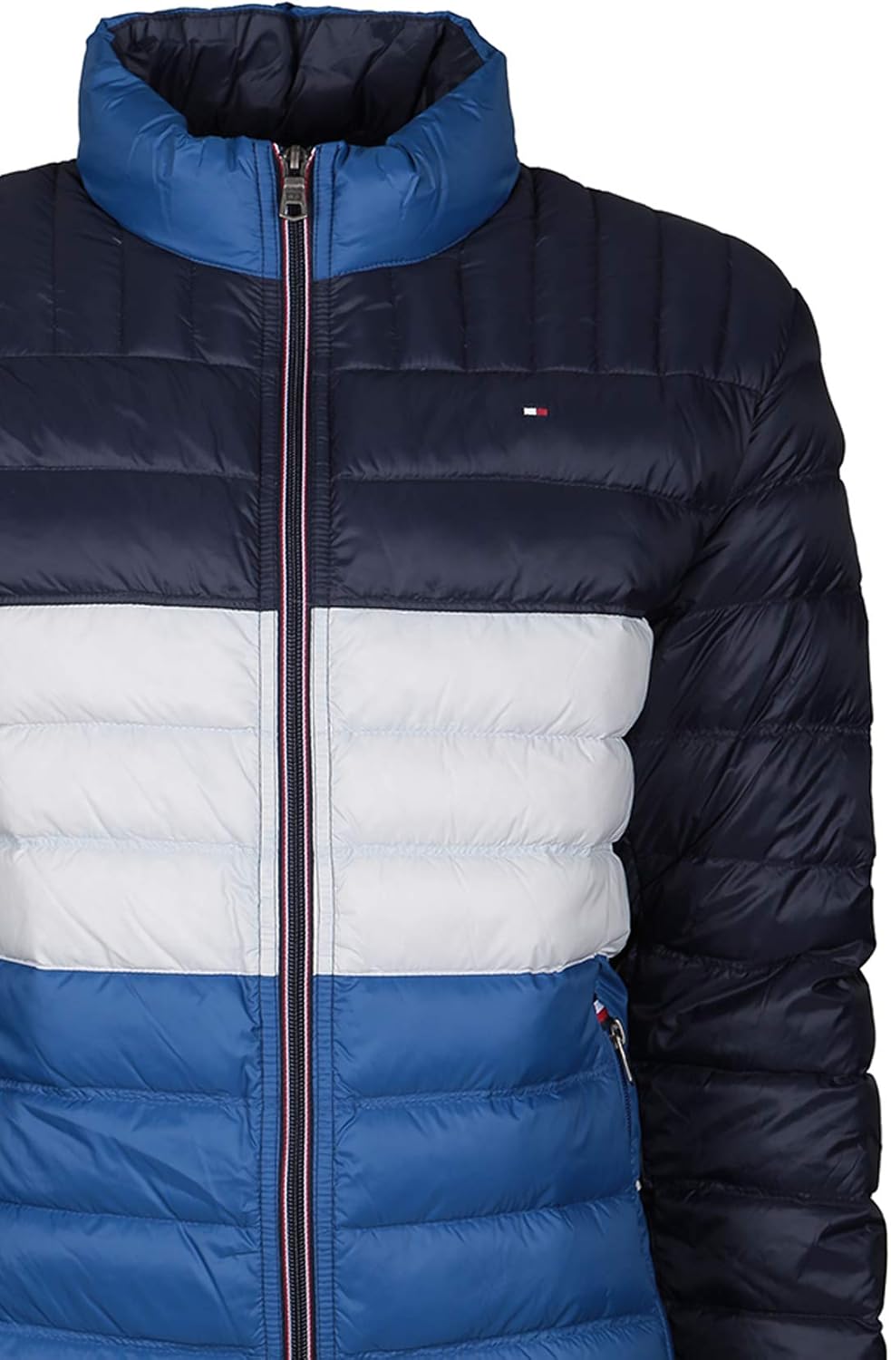 Мужская утепленная пуховая куртка Tommy Hilfiger с возможностью упаковки, Royal Blue Combo — фото 3