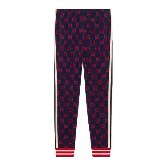 

Брюки gg jacquard jogging pant 'red blue' Gucci, красный