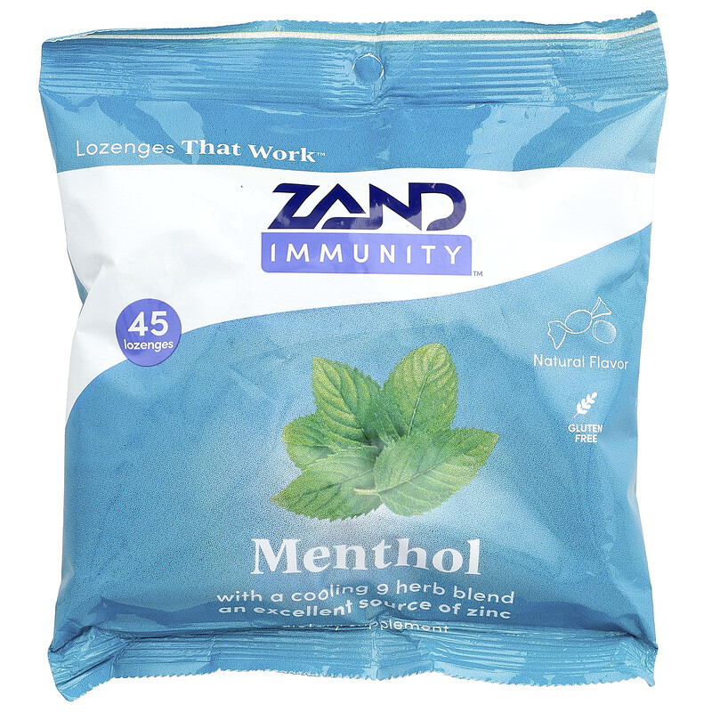 

Zand, Immunity , пастилки с ментолом, 45 пастилок