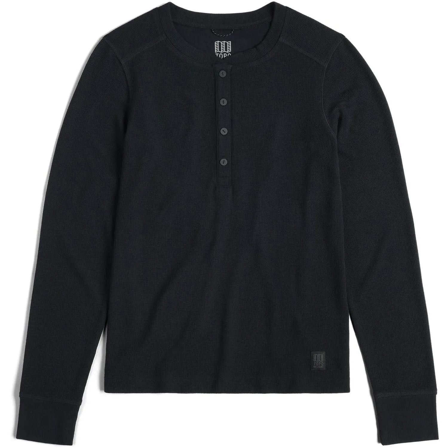 

Глобальная вафельная рубашка хенли Topo Designs, Black
