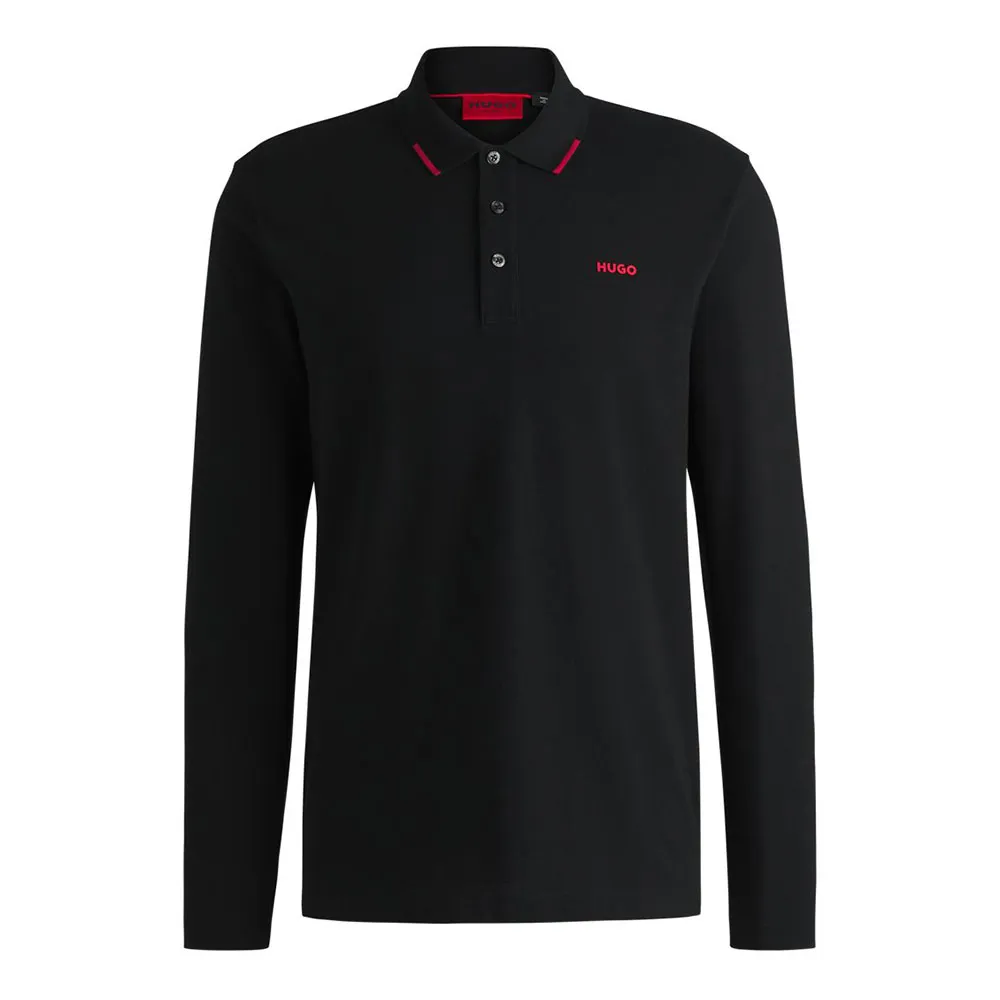 

Поло HUGO Derrikos 10269326 polo, черный
