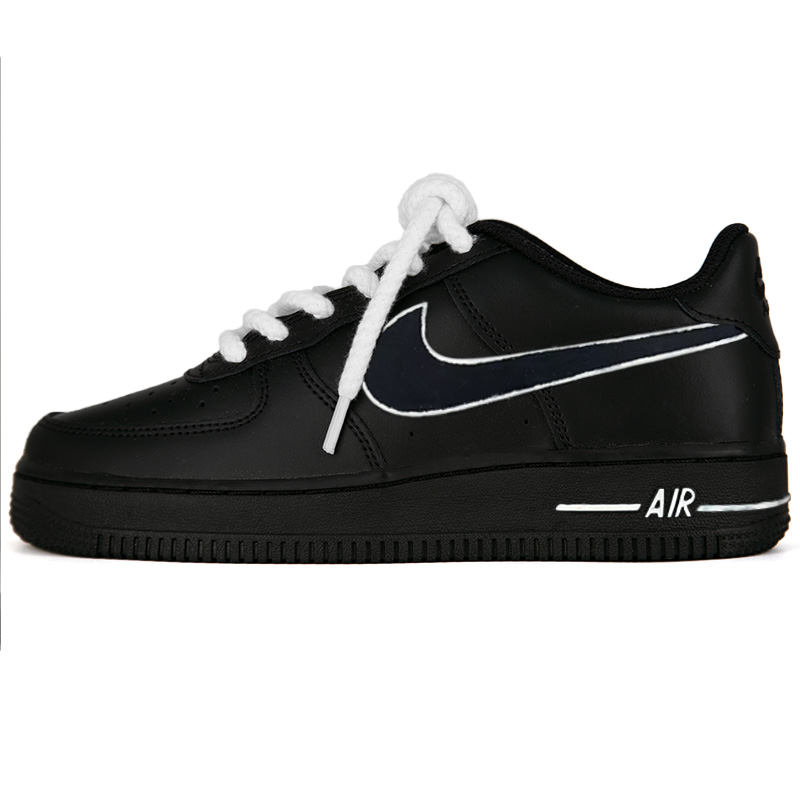 

Nike Кроссовки Air Force 1, минималистичные, устойчивые к истиранию и низким температурам, низкие, унисекс, черно-белые