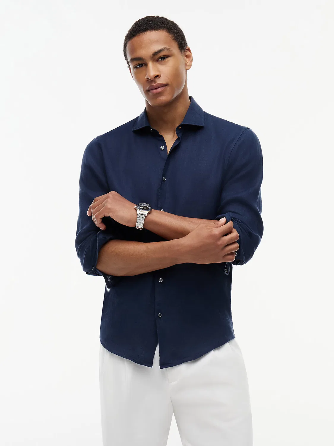 Деловая рубашка приталенного кроя 'Нью-Йорк' Tommy Hilfiger, Navy — фото 2
