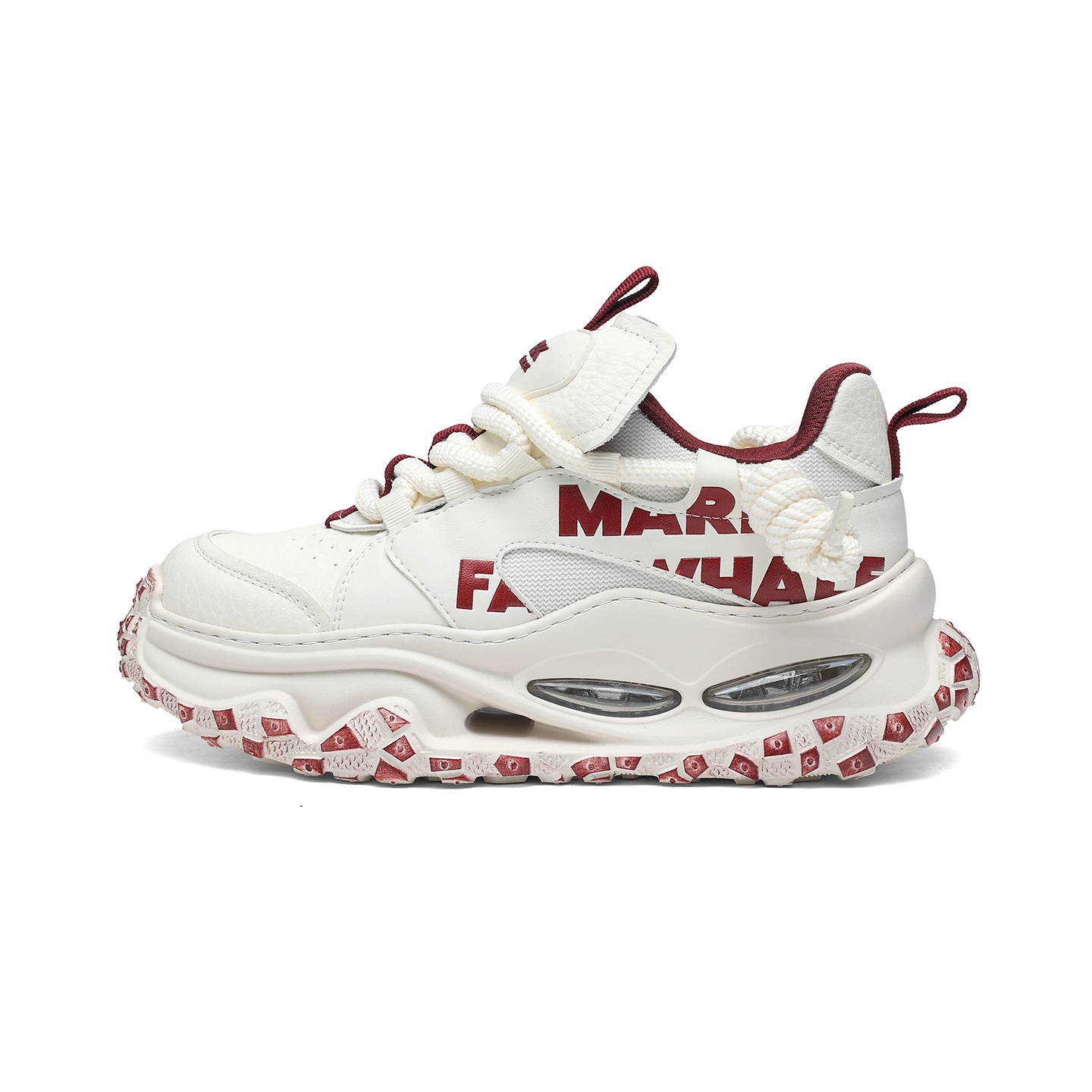 

Низкие массивные кроссовки мужские FAIRWHALE, красный