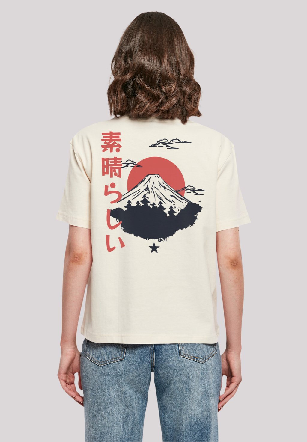 

Футболка с принтом MOUNT FUJI F4NT4STIC, песочный