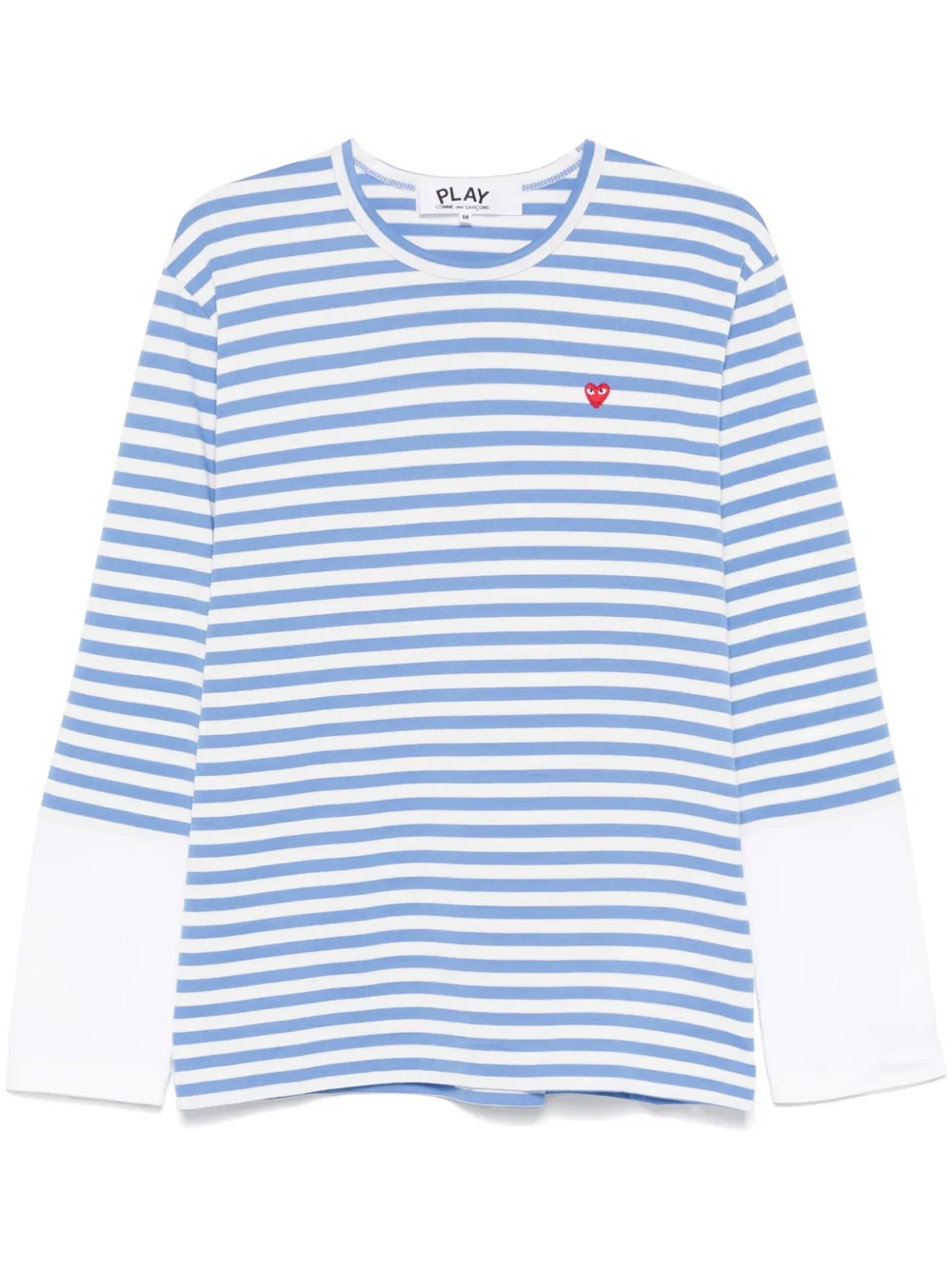 

Полосатая футболка с логотипом Comme Des Garçons Play, синий