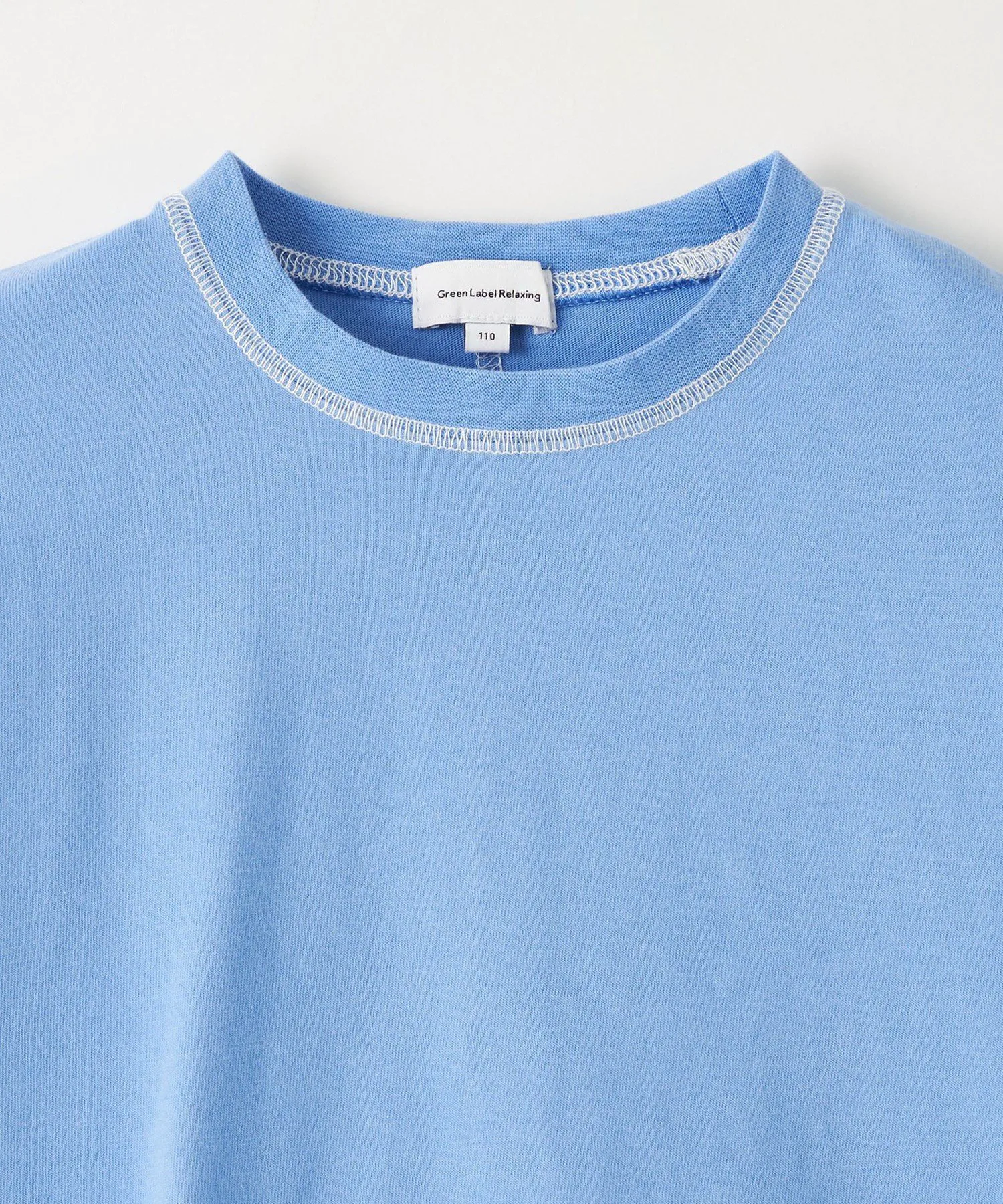 Футболка HC с цветной строчкой / Детская 100-160 см United Arrows Green Label Relaxing, COBALT — фото 3