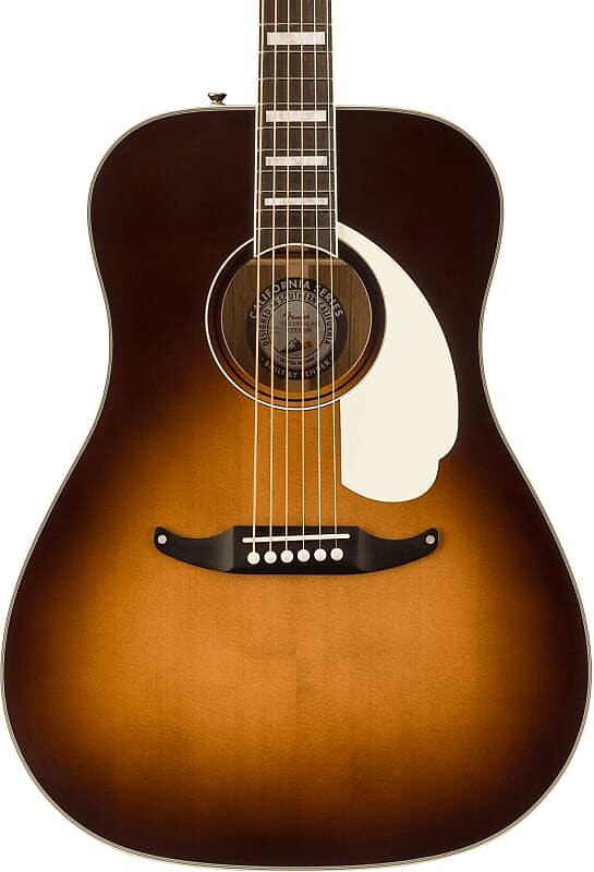

Акустическая гитара Fender King Vintage Acoustic Guitar. Ovangkol Fingerboard, Aged White Pickguard, Mojave