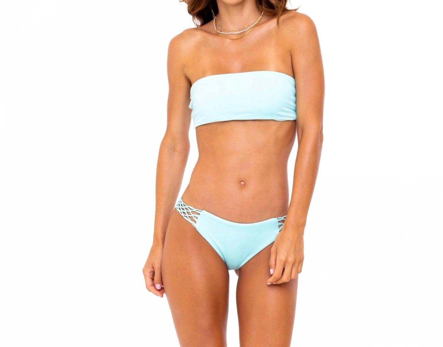 

Женский бикини-топ Hannah Bandeau в цвете аква SOAH, Aqua