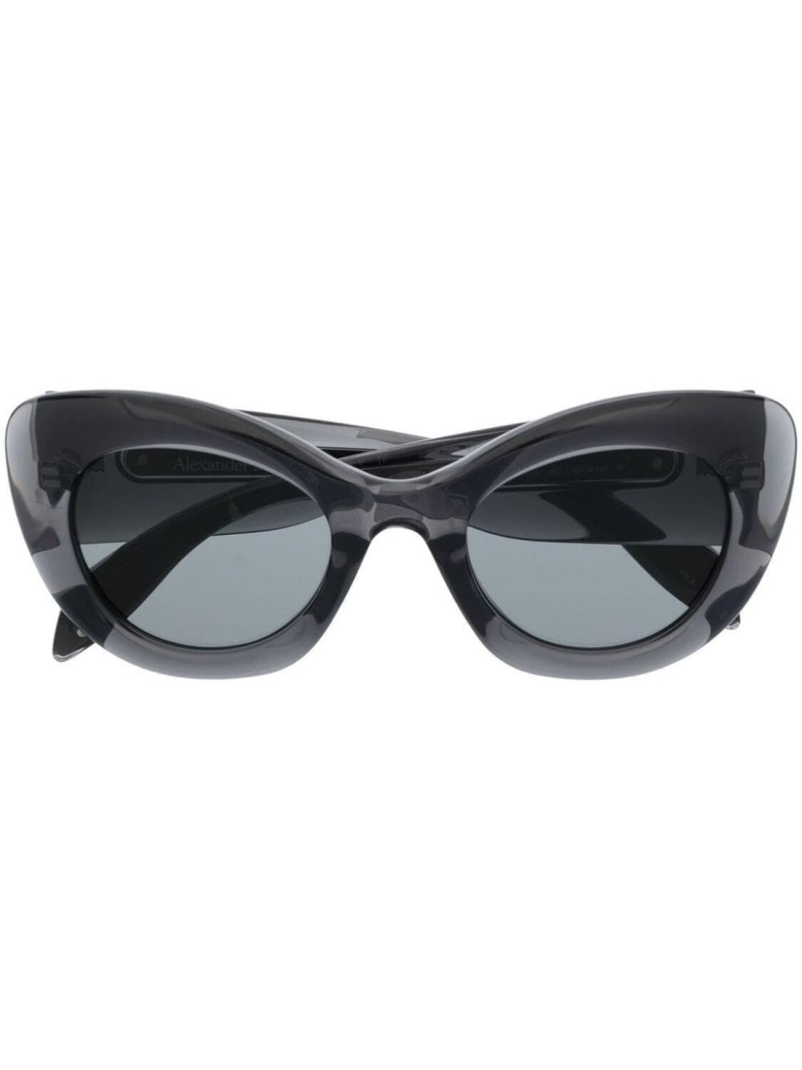 

Alexander McQueen Eyewear transparent cat-eye frame sunglasses, серый