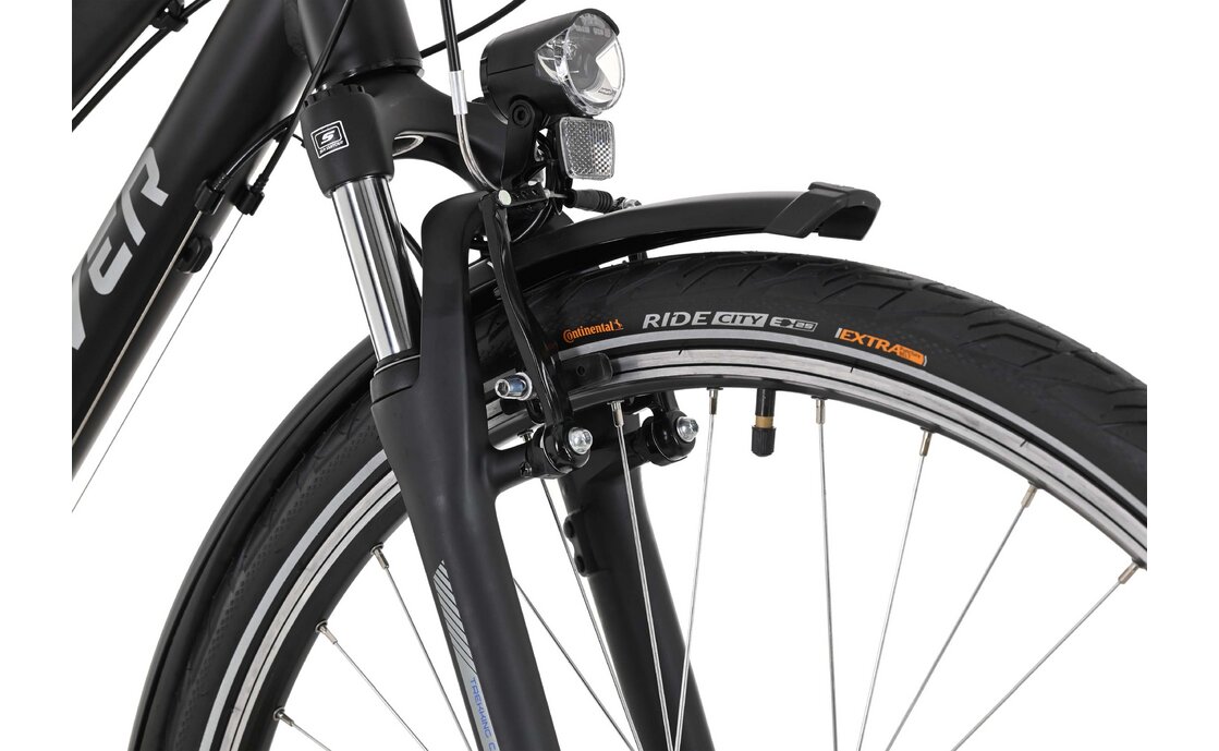 Треккинговый велосипед Carver Tour 100 - 28 дюймов - Damen Sport - 2024, цвет Schwarz|black/silver/blue — фото 4