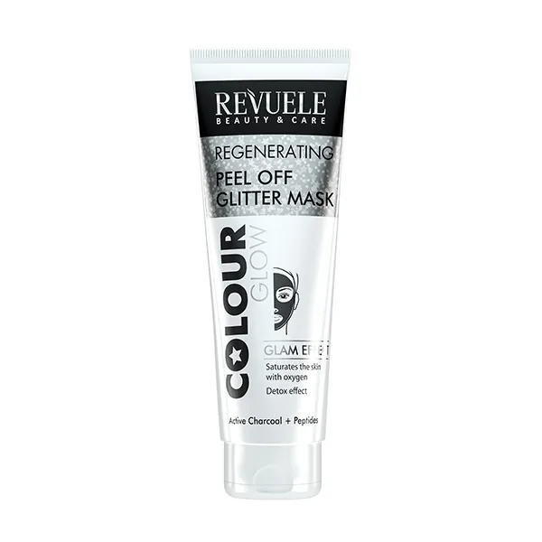 

Угольная маска для лица Peel Off Glitter Mask Revuele, 80 ml