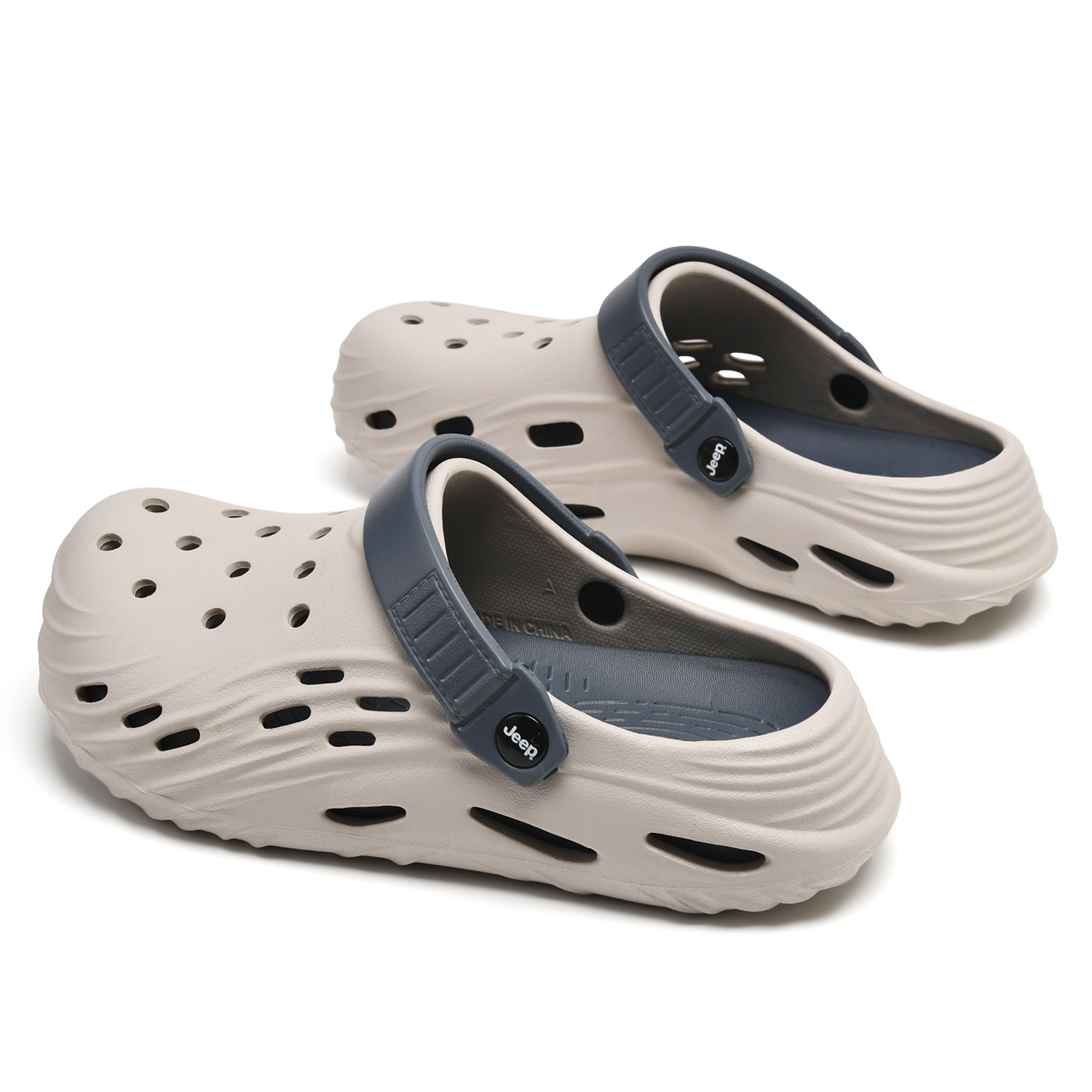 Jeep EVA Clogs мужские цвета khaki gray blue — фото 4
