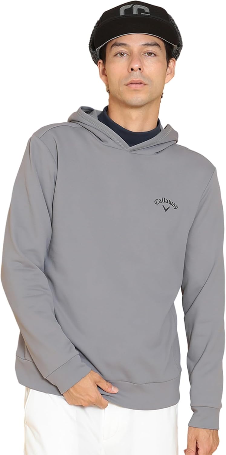 

Мужская толстовка с длинными рукавами Callaway C24233111 (Karuishi: сохранение тепла, износостойкость), внутренняя подкладка для гольфа, серый