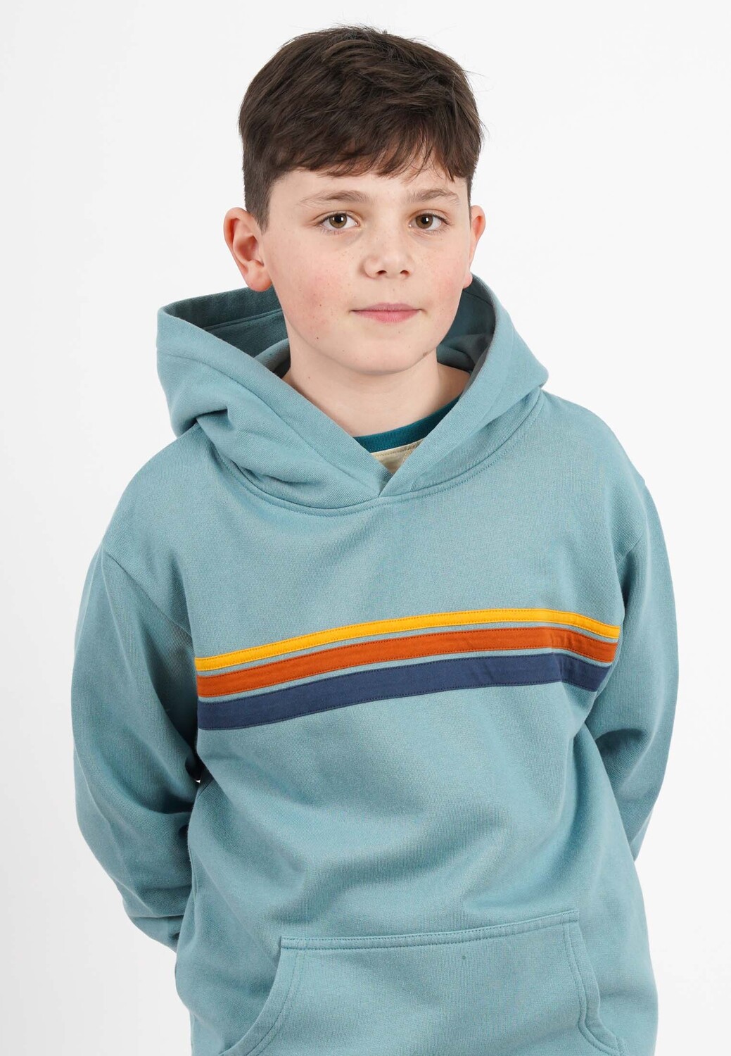 Пуловер Band of Rascals Sweatwear 70th Stripes, цвет arctic blue — фото 2