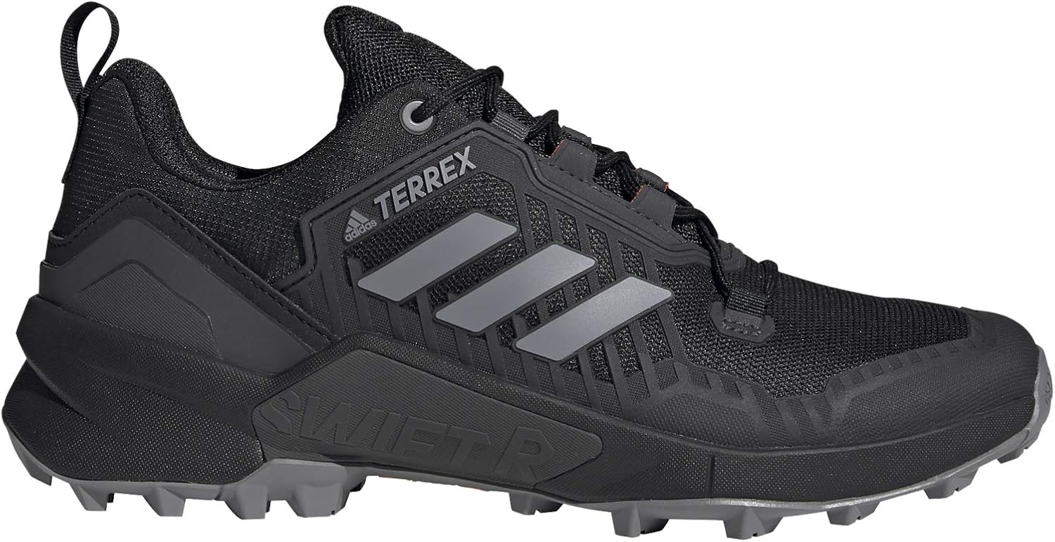Мужские кроссовки для трейлового бега adidas Terrex Swift R3, черный/красный/серый — фото 3