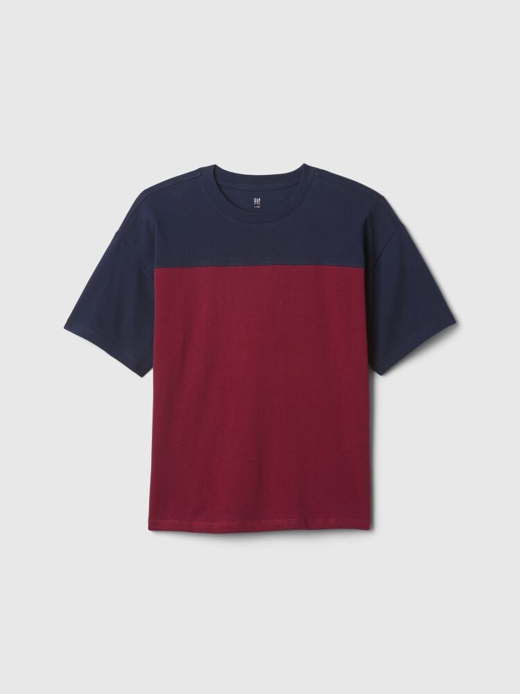 

Детская хлопковая футболка Gap, красный
