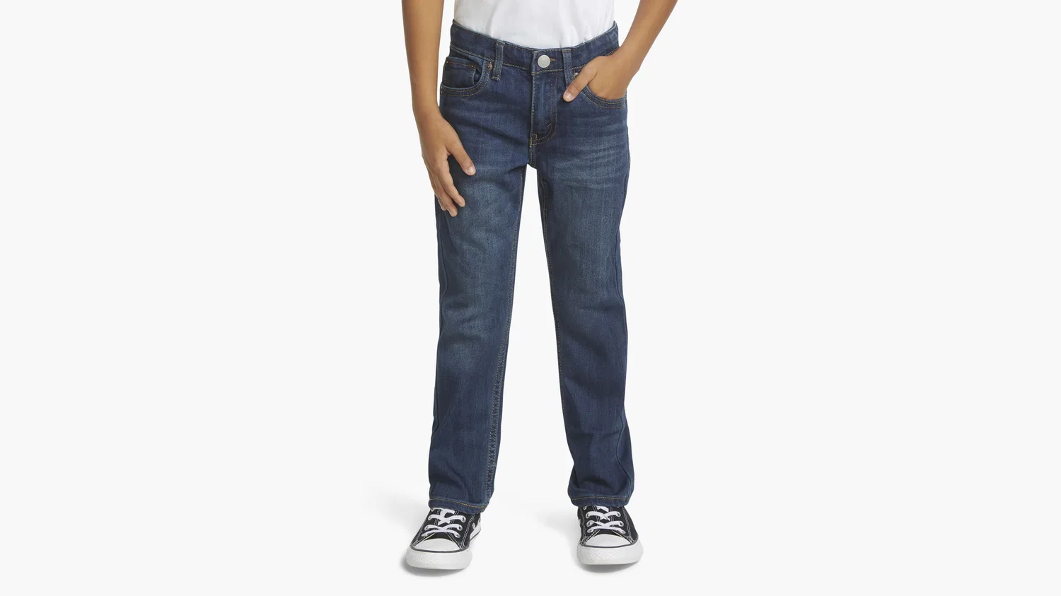 Джинсы 511 Slim Fit Eco Performance для мальчиков 4-7 лет Levi's, Dark Wash