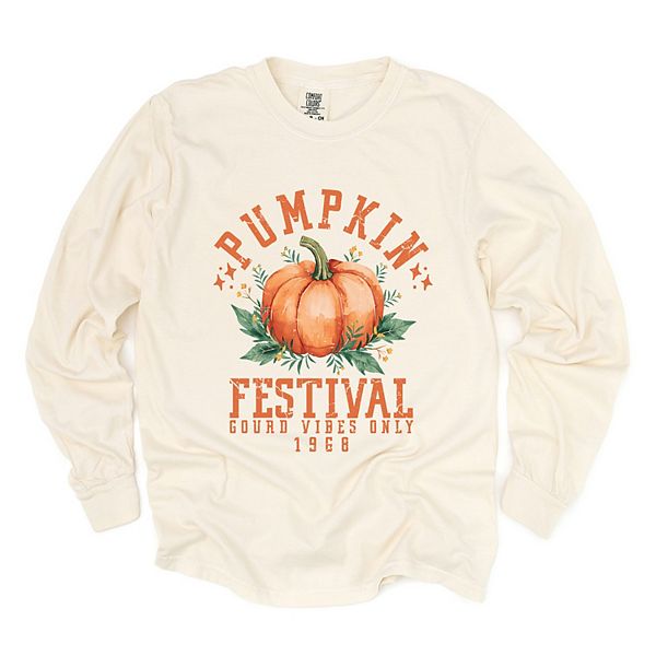 

Футболка с длинным рукавом и принтом Pumpkin festival gourd vibes, окрашенная в стиле garment dyed Simply Sage Market, Ivory, Зеленый, Футболка с длинным рукавом и принтом Pumpkin festival gourd vibes, окрашенная в стиле garment dyed Simply Sage Market, I