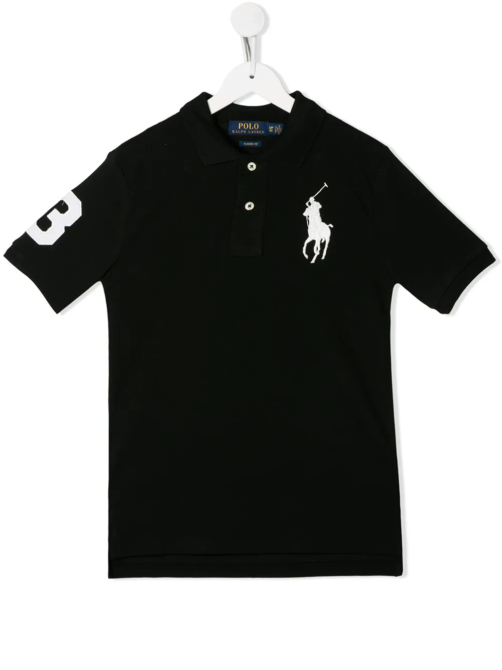 

Рубашка-поло из пике Polo Ralph Lauren Kids, черный