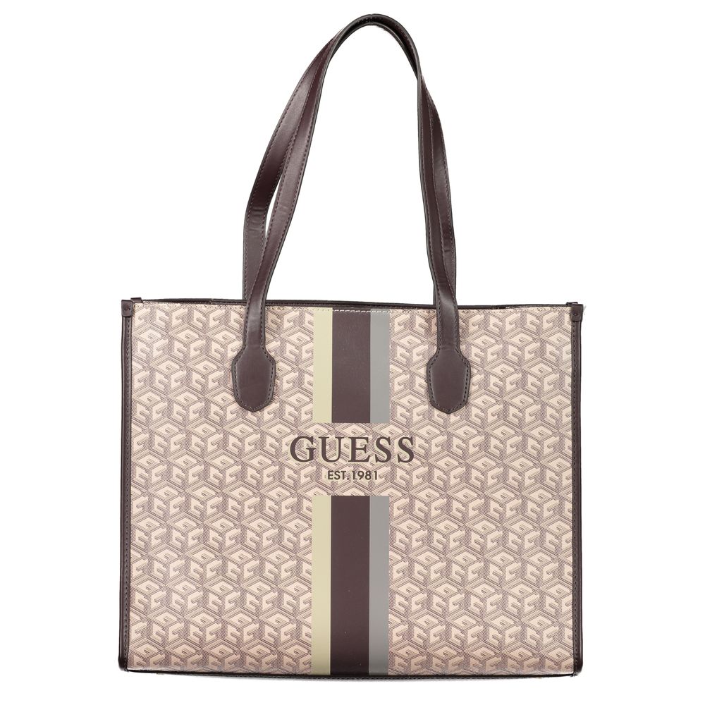 

Бежевая полиэтиленовая сумка Guess Shoes