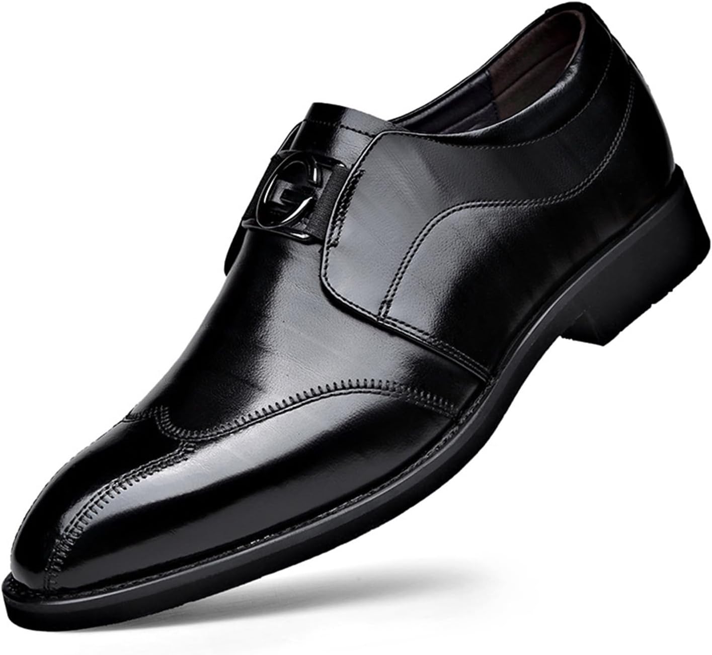 

Мужские модные туфли KYOESCAI: деловые оксфорды, повседневные, ретро, классические, удобные, дерби, формальные туфли для мужчин, черный