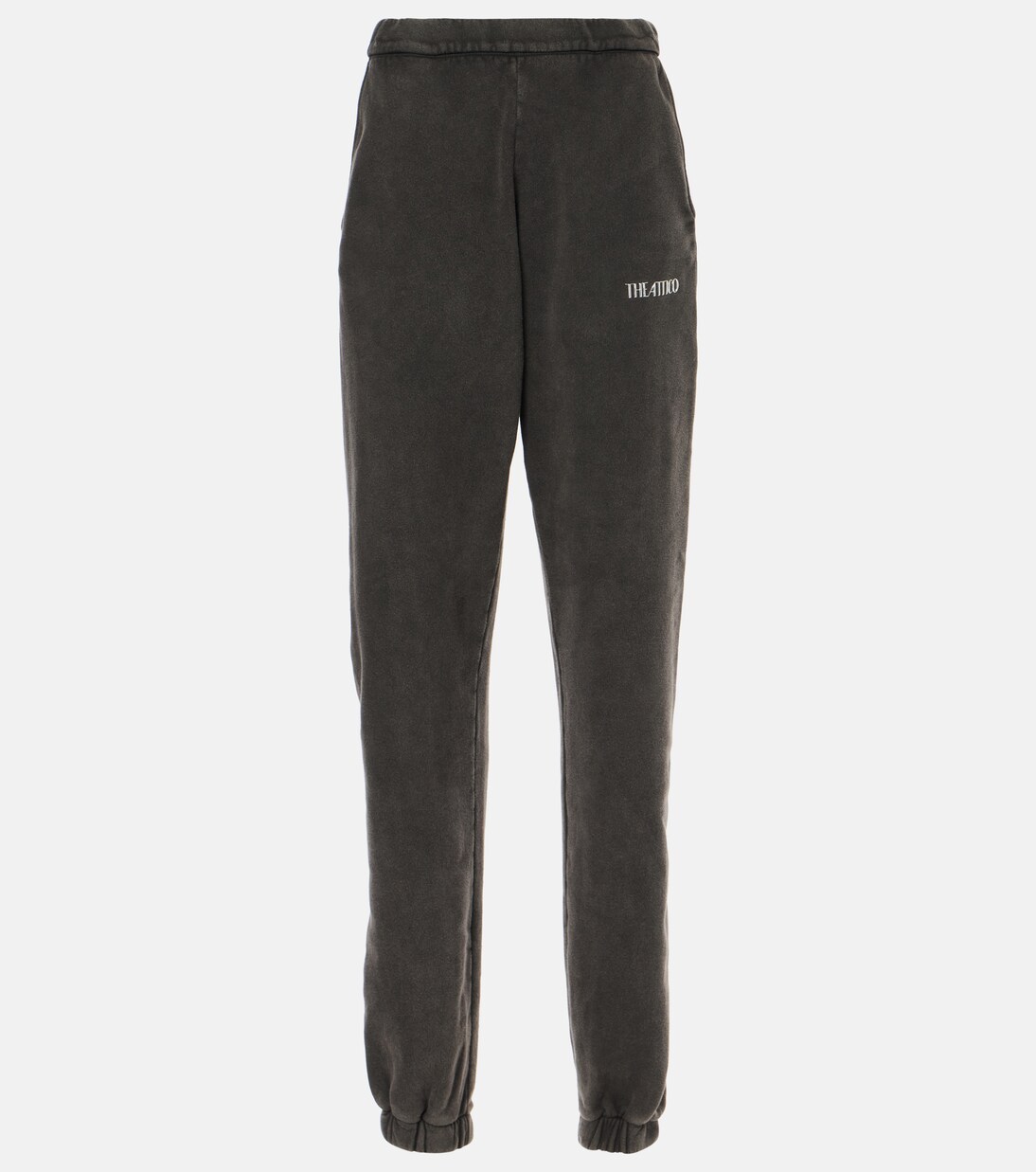 

Хлопковые спортивные штаны с логотипом Penny The Attico, Black Fade