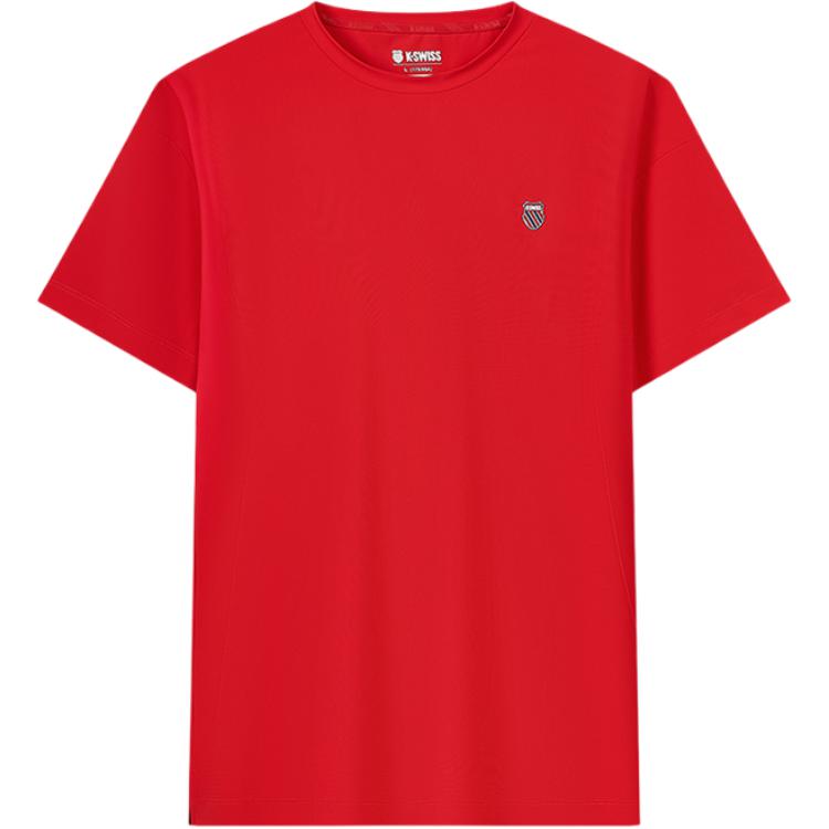 

K·SWISS Футболка мужская розово-красная Rose Red, Красный, K·SWISS Футболка мужская розово-красная Rose Red