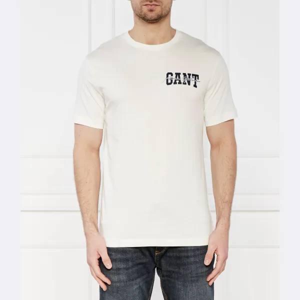 

Футболка стандартного кроя Gant, экрю