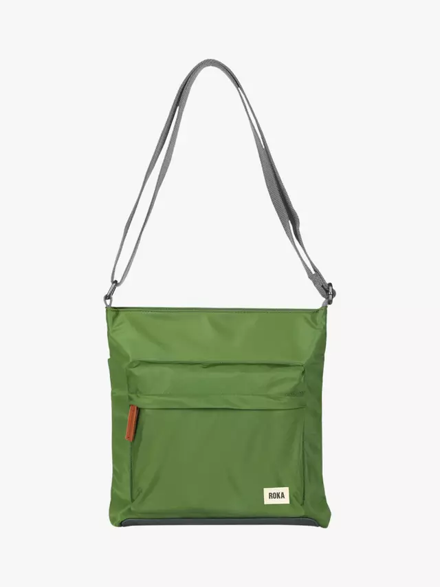 

Сумка кросс-боди ROKA London Kennington Recycled Nylon, цвет avocado
