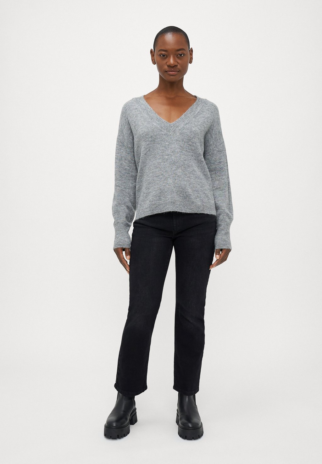 

Джемпер VMJUPITER V NECK Vero Moda Petite, серый