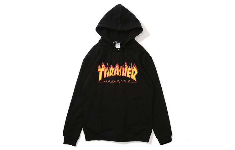 

Капюшон Свободного Кроя Обычный Свитшот Японская Версия Унисекс Thrasher