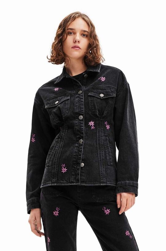 

Джинсовая куртка 23WWED33 ЖЕНСКАЯ ДЕНИМ TRUCKER JACKET Desigual, черный