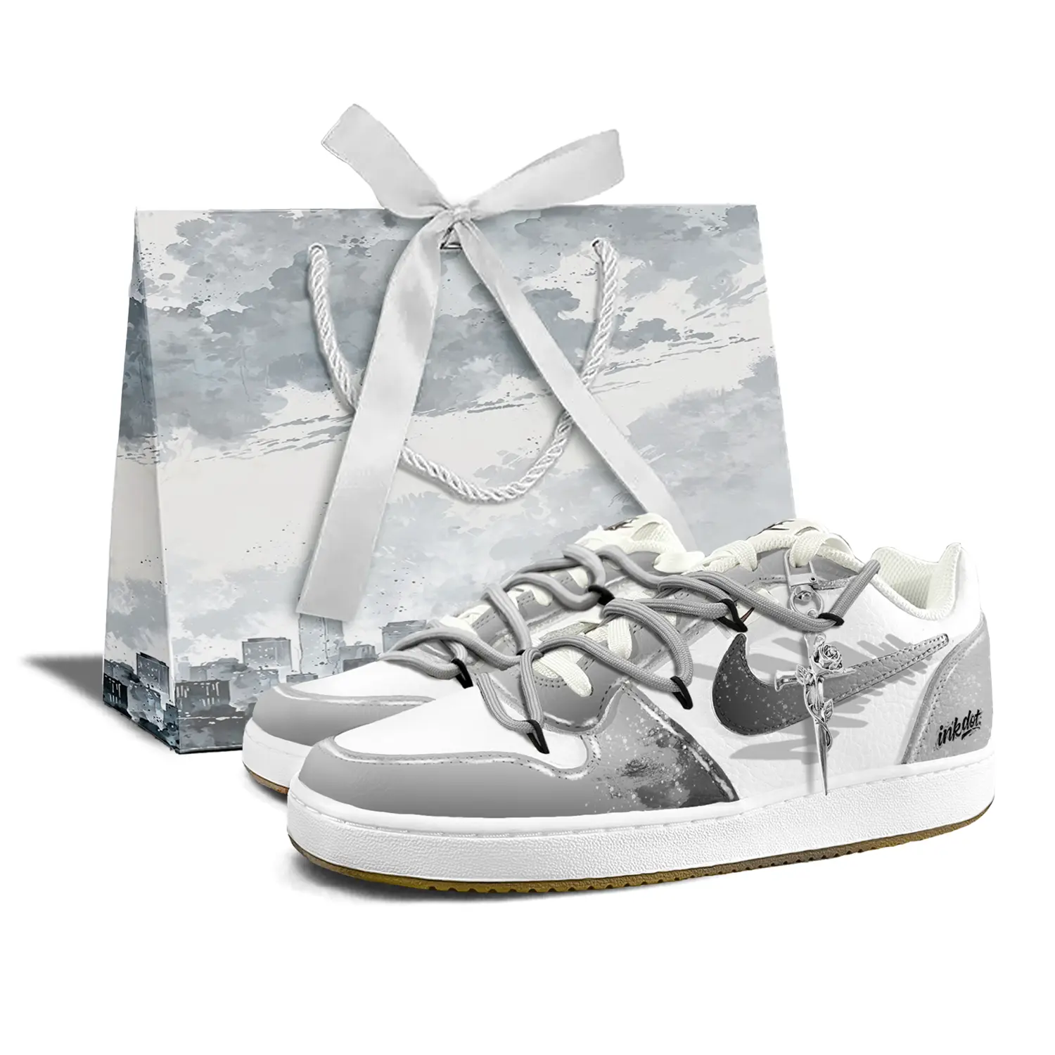 

Nike Eberson ink dyed shopping bag устойчивые к истиранию низкие скейтерские кроссовки мужские black white gray